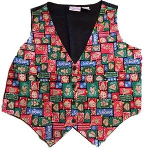 Ugly Christmas Vest large red green black